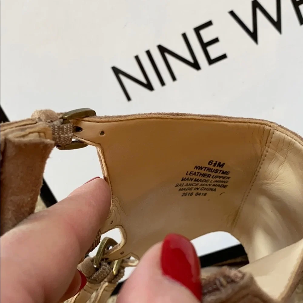 FINAL PRICE REDUCTION Nine West beige suede heels - Picture 9 of 9